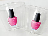 SPA PARTY CUPS - Spa Party Decorations Spa Party Supplies Spa Party Supplies Spa Birthday Party Spa Day Party Spa Day Birthday Nail Polish
