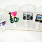 I Love the 80'S PARTY CUPS - 80's Birthday Cups 80's Party Cups 80's Decorations 80's Birthday Party 80's Birthday Party Decorations 80s 90s