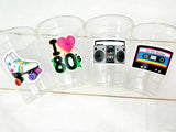 I Love the 80'S PARTY CUPS - 80's Birthday Cups 80's Party Cups 80's Decorations 80's Birthday Party 80's Birthday Party Decorations 80s 90s