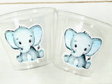 ELEPHANT PARTY CUPS- Elephant Cups Elephant Decorations Elephant Birthday Elephant Party Elephant Party Favors Elephant Baby Shower Sprinkle