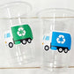 GARBAGE TRUCK PARTY Cups - Garbage Truck Treat Cups Garbage Truck Party Favors Garbage Truck Birthday Favors Trash Garbage Birthday Recycle