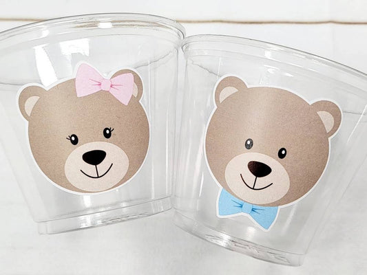 Teddy Bear Party Cups, Teddy Bear Treat Cups, Teddy Bear Birthday, Teddy Bear Party, Teddy Bear Party Favors, Teddy Bear Baby Shower