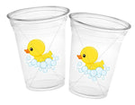 DUCK PARTY CUPS - Duck Birthday Duck Party Duck Baby Shower Duck Party Cups Duck Decorations Duck Cups Ducky Party Cups Rubber Ducky Cups