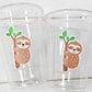 SLOTH PARTY CUPS - Sloth Cups Sloth Birthday Cups Sloth Baby Shower Cups Sloth Party Decorations Sloth Party Favors Sloth Favor Cups Sloth