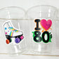 I Love the 80'S PARTY CUPS - 80's Birthday Cups 80's Party Cups 80's Decorations 80's Birthday Party 80's Birthday Party Decorations 80s 90s