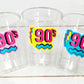 90'S PARTY CUPS - 90's Birthday Cups 90's Party Cups 90's Decorations 90's Birthday Party 90's Birthday Party Decorations 90s