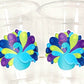 PEACOCK PARTY CUPS - Peacock Cups Peacock Decorations Peacock Birthday Peacock Party Peacock Party Favors Peacock Baby Shower Sprinkle Cups