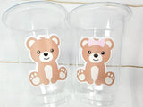 Teddy Bear Party Cups, Teddy Bear Treat Cups, Teddy Bear Birthday, Teddy Bear Party, Teddy Bear Party Favors, Teddy Bear Baby Shower