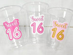 SWEET 16 PARTY Cups - Sweet Sixteen Party Cups Sweet 16 Party Cups Sweet Sixteen Party Favors Sweet Sixteen Party Favors 16th Birthday Party
