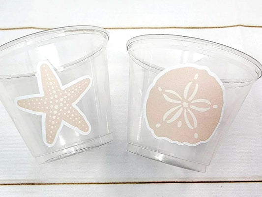 UNDER THE SEA Party Cups - Under the Sea Birthday Party Ocean Birthday Sea Party Decorations Baby Shower Beach Party Birthday Decorations
