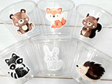 WOODLAND PARTY CUPS - Woodland Cups Woodland Animals Woodland Decorations Woodland Birthday Woodland Baby Shower Woodland Birthday Party