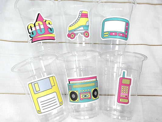 I Love the 90'S PARTY CUPS - 90's Birthday Cups 90's Party Cups 90's Decorations 90's Birthday Party 90's Birthday Party Decorations 90s 80s