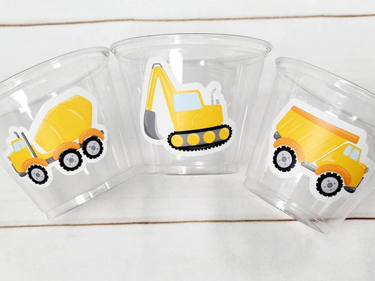 CONSTRUCTION PARTY CUPS - Construction Cups Construction Truck Cups Construction Birthday Construction Party Construction Decorations Dig In