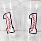 BASEBALL PARTY CUPS - Baseball Cups Baseball Party Cups Baseball Birthday Cups Baseball Cups Sports Party Cups Favors Baseball Baby Shower