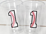 BASEBALL PARTY CUPS - Baseball Cups Baseball Party Cups Baseball Birthday Cups Baseball Cups Sports Party Cups Favors Baseball Baby Shower