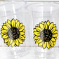 SUNFLOWER PARTY CUPS - Sunflower Birthday Party Cups Sunflower Baby Shower Cups Floral Party Cups Flower Party Cups Sunflower Party Favors