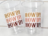 COWGIRL PARTY CUPS - Cowboy Party Cups Cowgirl Cups Cowgirl Party Decorations Cowgirl Bachelorette Party Cowgirl Howdy Birthday Rodeo Party
