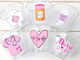 Nursing Party Cups - Doctor Party Cups Nurse Party Cups Nursing Party Rn Party Decorations Medical School Party Nurse Graduation Party Meds