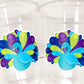 PEACOCK PARTY CUPS - Peacock Cups Peacock Decorations Peacock Birthday Peacock Party Peacock Party Favors Peacock Baby Shower Sprinkle Cups
