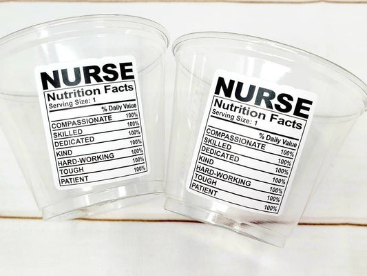 NURSING PARTY CUPS - Doctor Party Cups Nurse Party Cups Nursing Party Rn Party Decorations Medical School Party Nurse Graduation Party Meds