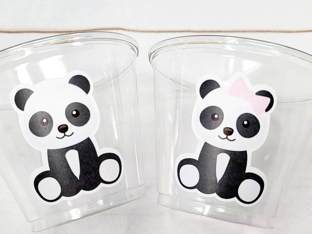 PANDA BEAR Party Cups Panda Treat Cups Panda Favor Panda Decoration Panda Birthday Panda Baby Shower Panda Birthday Party Panda Favor