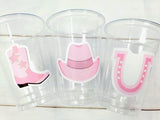 COWGIRL PARTY CUPS - Cowgirl Cups Cowgirl Party Decorations Cowgirl Baby Shower Decorations Baby Sprinkle Cowgirl Boots Birthday Decor Favor