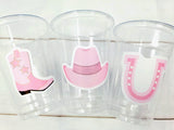 COWGIRL PARTY CUPS - Cowgirl Cups Cowgirl Party Decorations Cowgirl Baby Shower Decorations Baby Sprinkle Cowgirl Boots Birthday Decor Favor