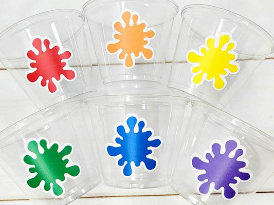 ART PARTY CUPS - Art Painting Party Treat Cups Paint Party Favors Art Party Cups Art Party Treat Cups Painting Party Favor Art Party Favor