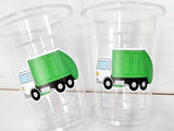GARBAGE TRUCK PARTY Cups - Garbage Truck Treat Cups Garbage Truck Party Favors Garbage Truck Birthday Favors Trash Garbage Birthday