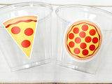 PIZZA PARTY CUPS - Pizza Cups Pizza Birthday Cups Pizza Party Decorations Pizza Party Supplies Pizza Party Favors Pizza Birthday Favor Pizza