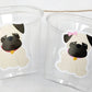 PUG PARTY Cups - Pug Cups Pug Birthday Cups Pug Dog Party Cups Puppy Party Cups Dog Birthday Party Puppy Party Decorations Dog Party Favors