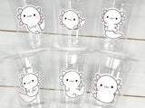AXOLOTL PARTY CUPS - Axolotl Cups Axolotl Birthday Party Axolotl Party Cups Axolotl Baby Shower Axolotl Party Favors Axolotl Favors Axolotl