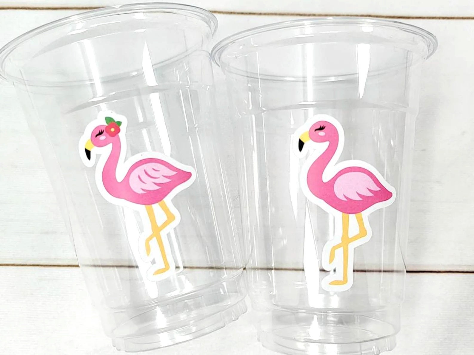 FLAMINGO PARTY CUPS - Flamingo Cups Flamingo Birthday Party Decorations Flaming Baby Shower Flamingo Bachelorette Cups Flamingo Party Favors