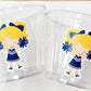 CHEERLEADER PARTY CUPS - Cheer Party Cups Cheerleader Party Cups Cheer Birthday Party Cheer Party Favors Cheer Baby Shower Cups Cheer Squad