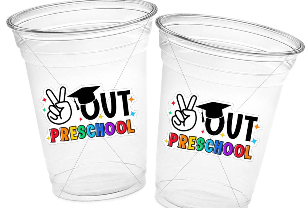 PRESCHOOL GRADUATION CUPS - Preschool Graduation Cups 2023 Preschool Cups Graduation Party Graduation 2023 Party Favors Pre-K Party Cups