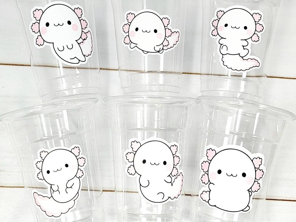 AXOLOTL PARTY CUPS - Axolotl Cups Axolotl Birthday Party Axolotl Party Cups Axolotl Baby Shower Axolotl Party Favors Axolotl Favors Axolotl