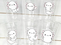 AXOLOTL PARTY CUPS - Axolotl Cups Axolotl Birthday Party Axolotl Party Cups Axolotl Baby Shower Axolotl Party Favors Axolotl Favors Axolotl