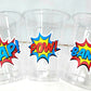 SUPERHERO PARTY CUPS - Superhero Cups Superhero Birthday Superhero Party Superhero Decorations Superhero Party Favors Superhero Cup Favors