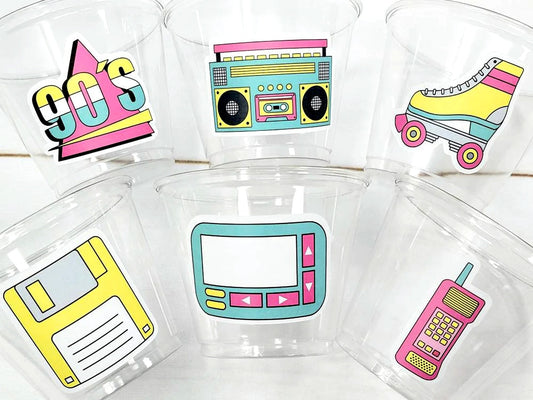 I Love the 90'S PARTY CUPS - 90's Birthday Cups 90's Party Cups 90's Decorations 90's Birthday Party 90's Birthday Party Decorations 90s 80s