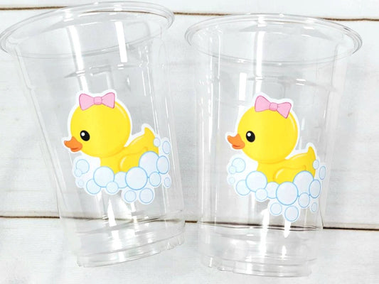 DUCK PARTY CUPS - Duck Birthday Duck Party Duck Baby Shower Duck Party Cups Duck Decorations Duck Cups Ducky Party Cups Rubber Ducky Cups