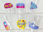 I Love the 90'S PARTY CUPS - 90's Birthday Cups 90's Party Cups 90's Decorations 90's Birthday Party 90's Birthday Party Decorations 90s 80s