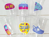 I Love the 90'S PARTY CUPS - 90's Birthday Cups 90's Party Cups 90's Decorations 90's Birthday Party 90's Birthday Party Decorations 90s 80s