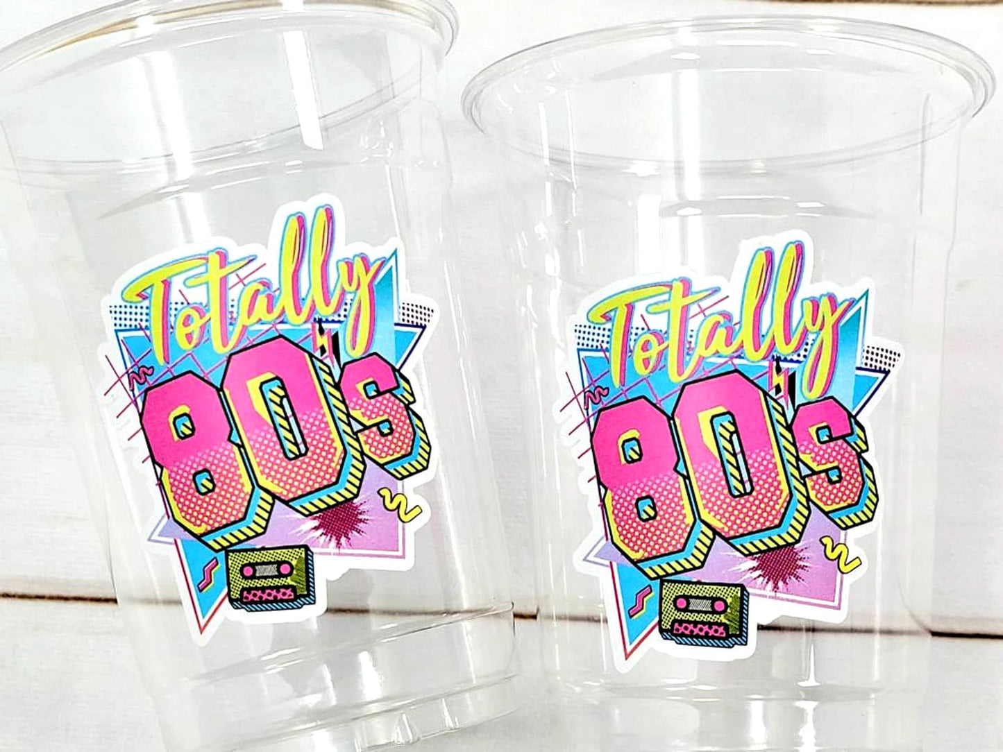 I Love the 80'S PARTY CUPS - 80's Birthday Cups 80's Party Cups 80's Decorations 80's Birthday Party 80's Birthday Party Decorations 80s 90s