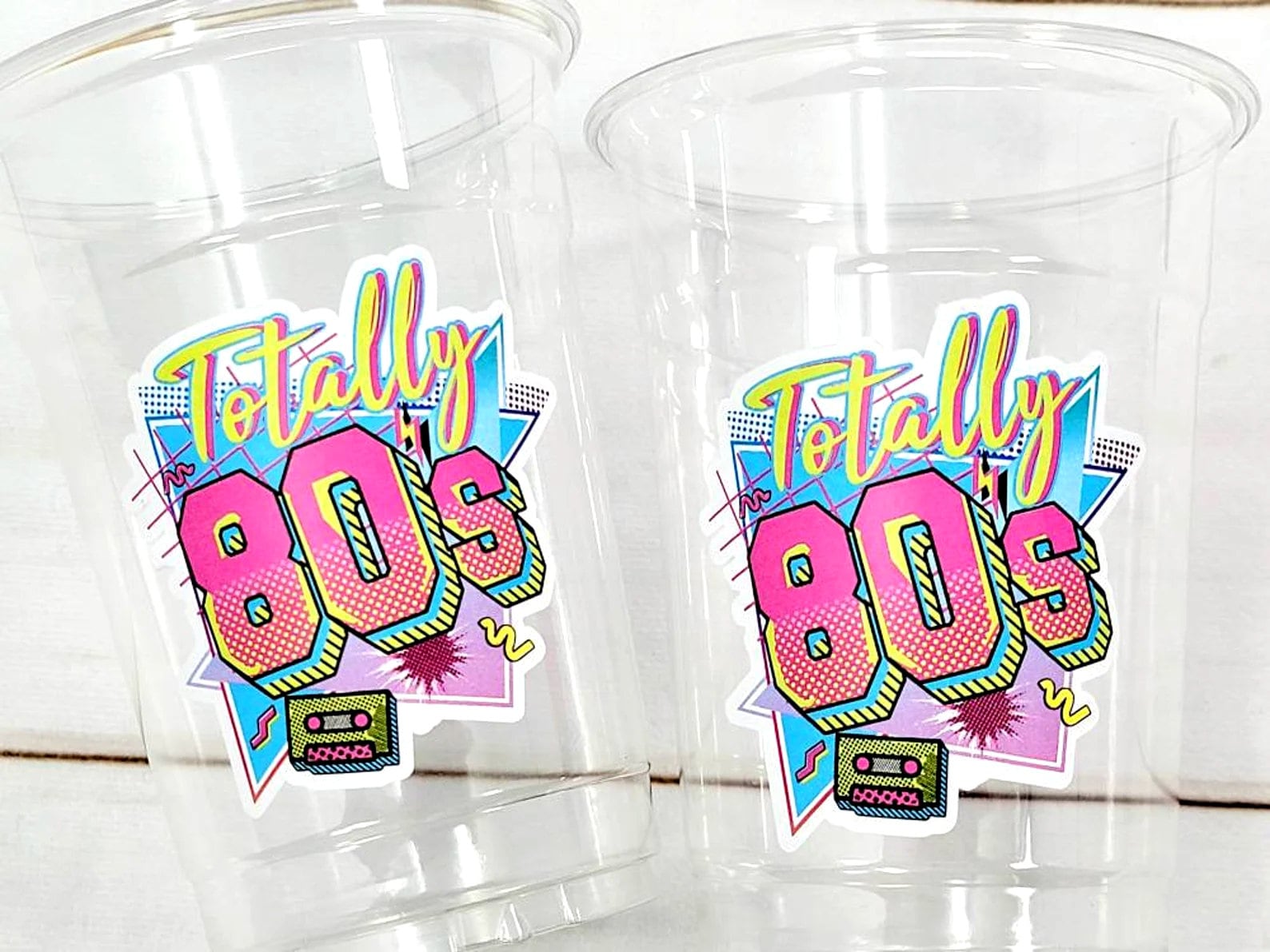 I Love the 80'S PARTY CUPS - 80's Birthday Cups 80's Party Cups 80's Decorations 80's Birthday Party 80's Birthday Party Decorations 80s 90s