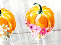 PUMPKIN PARTY CUPS - Little Pumpkin First Birthday Decoration Little Pumpkin Party Fall Baby Shower Fall Party Cups Thanksgiving Cups Little