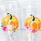 PUMPKIN PARTY CUPS - Little Pumpkin First Birthday Decoration Little Pumpkin Party Fall Baby Shower Fall Party Cups Thanksgiving Cups Little