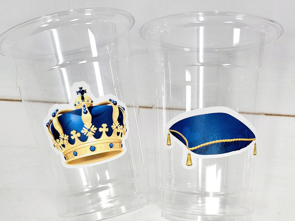 PRINCE PARTY CUPS - Prince Party Prince Baby Shower Cups Little Prince Party Cups Prince Birthday Prince Party Favors Prince Baby Shower