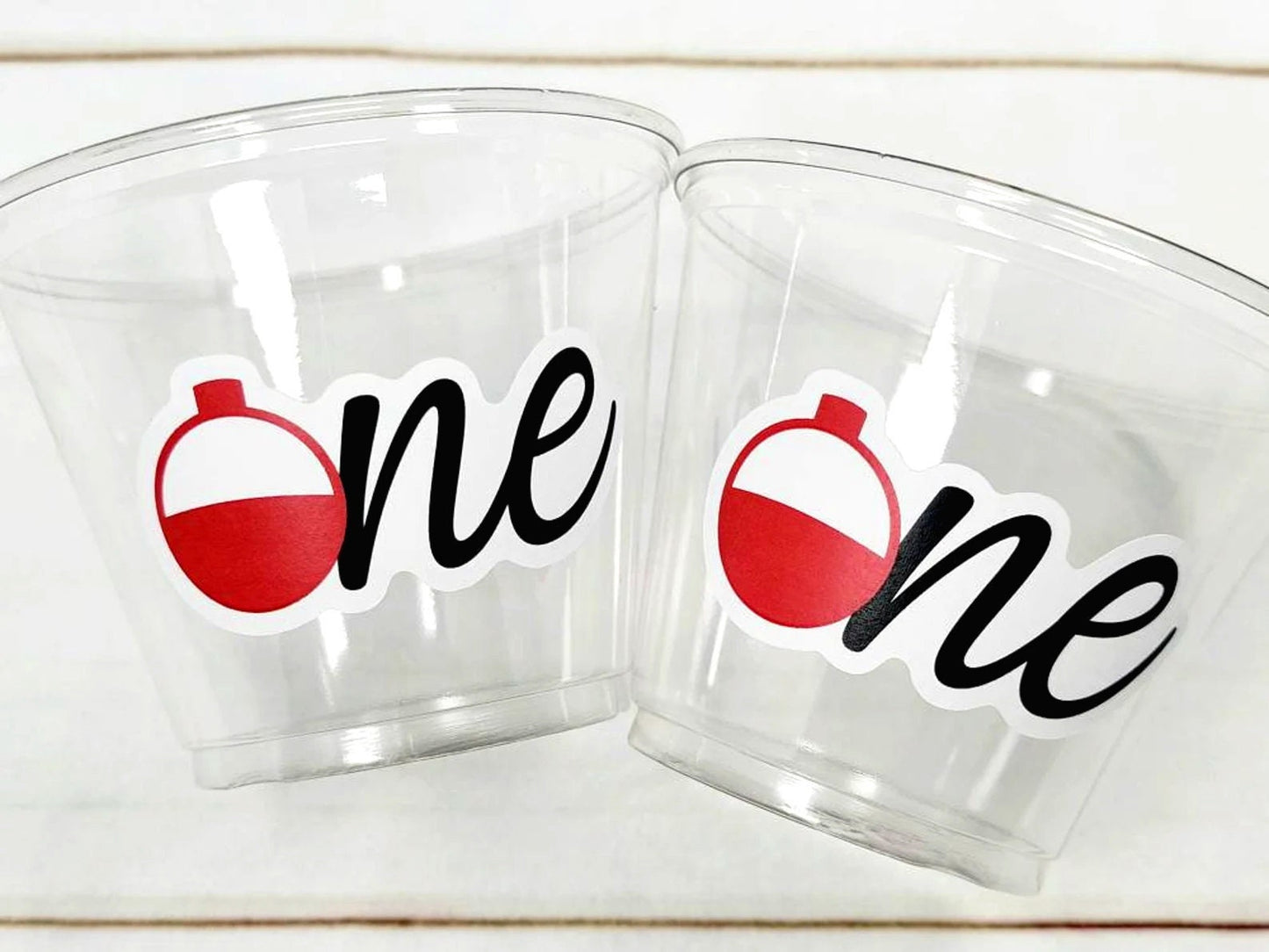 FISHING PARTY CUPS - Fishing Birthday Fishing First Birthday Party The Big One Fishing Bobber Decorations Gone Fishing Party Fish Bait Cups