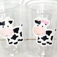 COW PARTY CUPS - Cow Cups Cow Birthday Cups Farm Animal Cups Cow Party Favors Farm Cow Baby Shower Cow First Birthday Cow Party Decorations