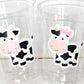 COW PARTY CUPS - Cow Cups Cow Birthday Cups Farm Animal Cups Cow Party Favors Farm Cow Baby Shower Cow First Birthday Cow Party Decorations